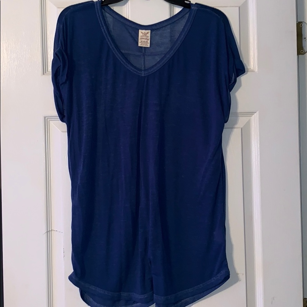 Soft blue shirt!